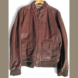 Mens XL Genuine Leather Jacket